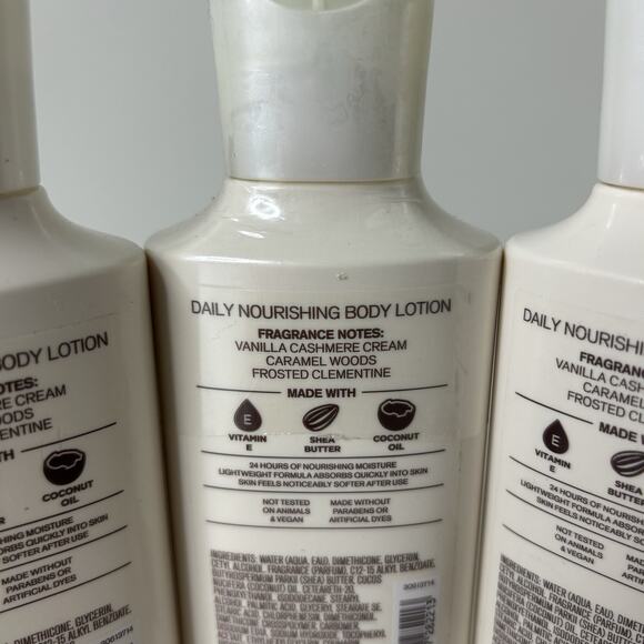 3 Bath & Body Works SNOWFLAKES & CASHMERE Daily Nourishing Body Lotion 8 fl oz - Picture 4 of 4